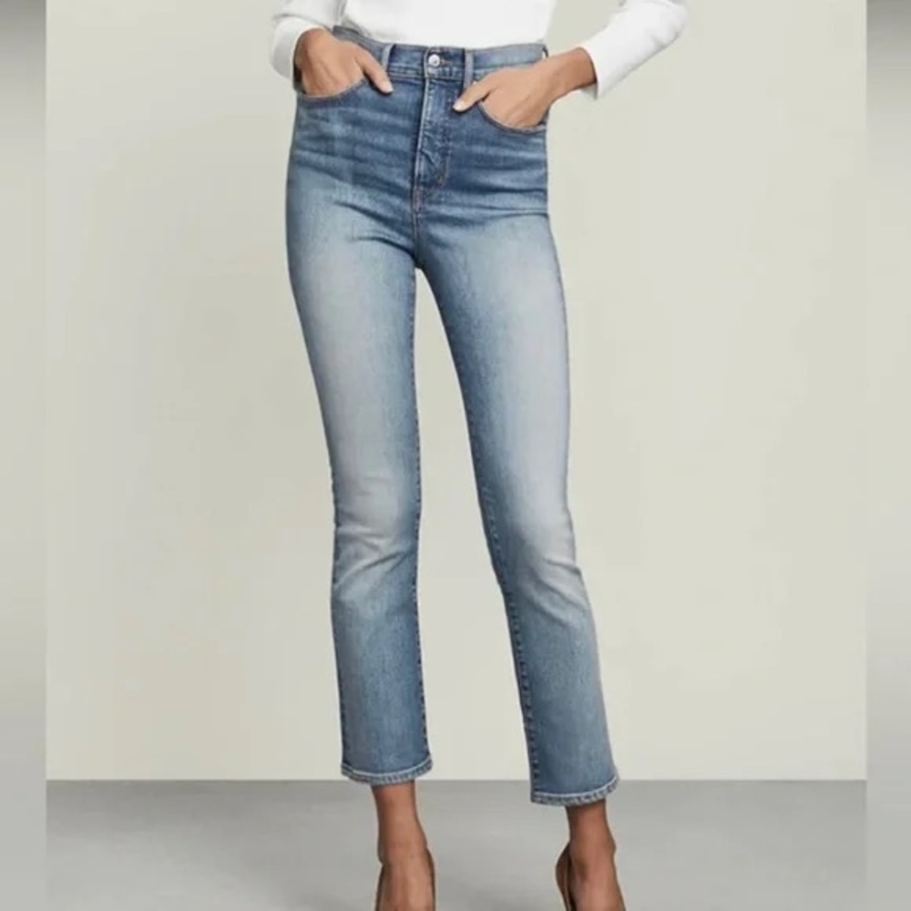 Veronica Beard Carly Kick Flare Jeans Clearwater